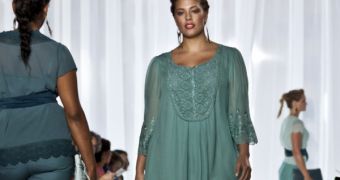 Models walk for OneStopPlus fashion show at New York Fashion Week
