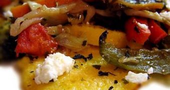 Polenta with Roasted Mediterranean Vegetables