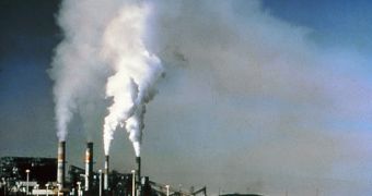 Before flue gas desulfurization was installed, the emissions from this power plant in New Mexico revealed an excessive concentration of sulfur dioxide