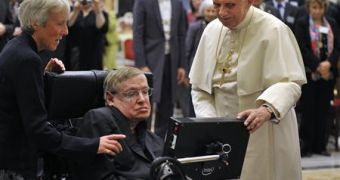 Pope Benedict meets Stephen Hawking