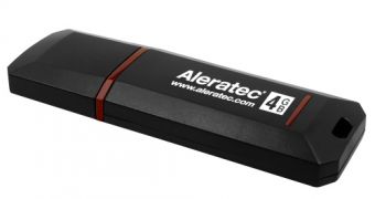 Aleratec Flash Drive is encrypted
