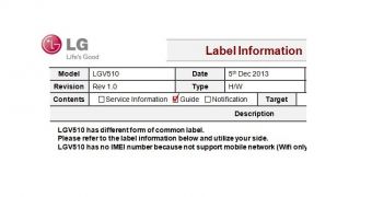 Possible LG branded Nexus 8 tablet shown in leaked photos