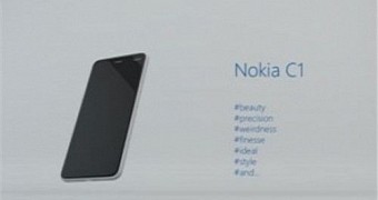 Nokia C1 is a fan-based illustration based on Nokia N1