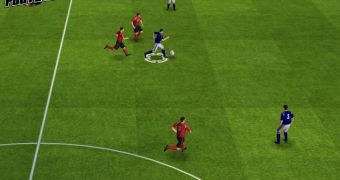 Screenshot from the online soccer game Powerfootball