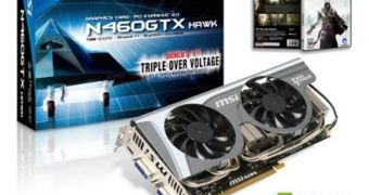 MSI GeForce GTX 460 HAWK gets listed
