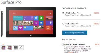 The tablet is now up for grabs on Microsoft's website