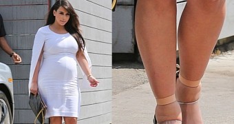 Kim Kardashian, pregnant with daughter North, put her feet through hell