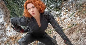 Scarlett Johansson reprises her Black Widow role in “Avengers: Age of Ultron,” out in 2015
