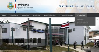 Costa Rican Presidency site was termporarily defaced by hackers