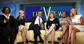 US President Barack Obama does morning talk show The View
