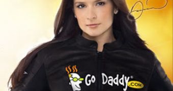 Race driver Danica Patrik advertises Go Daddy