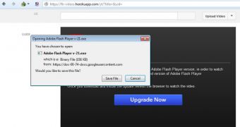 Fake Adobe Flash Player offered for download