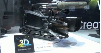 The Full HD 3D Sony professional camcorder prototype