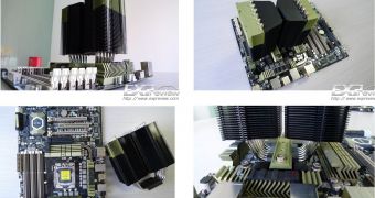 Prolimatech Megahalems Camouflage CPU cooler for Asus Sabertooth motherboards
