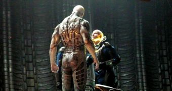David, Peter Weyland and the Engineer in Ridley Scott's “Prometheus”