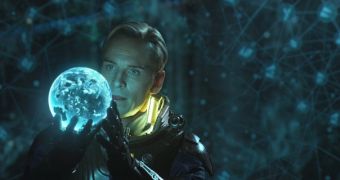 Michael Fassbender as android David in “Prometheus,” directed by Ridley Scott