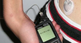 A photo depicting the set-up of an insulin pump
