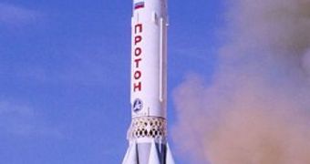 Image showing a proton rocket taking off