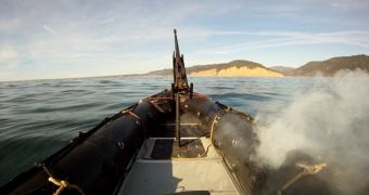 Lockheed Martin used its innovative ADAM system to take down boats from a mile (1.6km) away