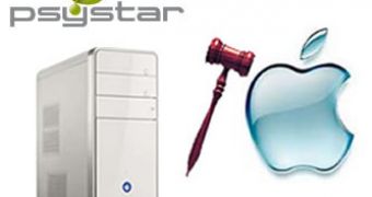 Psystar VS Apple logo
