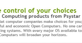 One of Psystar's OpenComputer advertisements