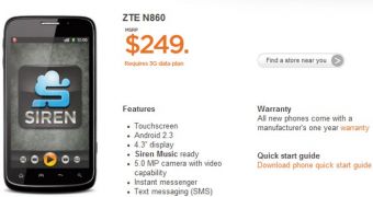 Public Mobile Launches ZTE N860 with Android 2.3 Gingerbread