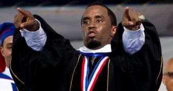 Puff Daddy gives a passionate performance during his doctorate acceptance speech at Howard University