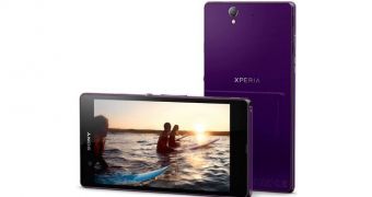 Sony Xperia Z in purple