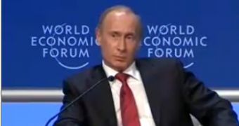 Vladimir Putin answers to Michael Dell at the World Economic Forum