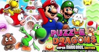 Puzzle & Dragons: Super Mario Bros. Edition splash screen