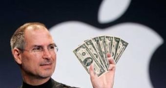 Doctored picture of Apple CEO Steve Jobs