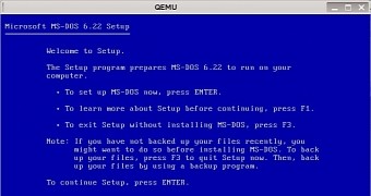 Installing MS-DOS in QEMU
