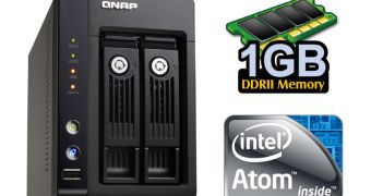 New NAS device from QNAP packs Atom processor, can support 4TB of storage