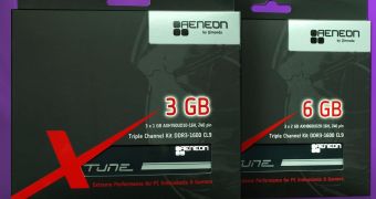 Qimonda XTUNE DDR3-1600 triple channel memory kits