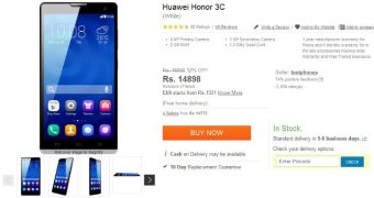 Huawei Honor 3C store page