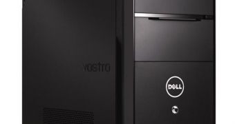 The Dell Vostro 460 desktop PC unit