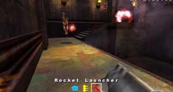 Screenshot of Quake III Arena in action