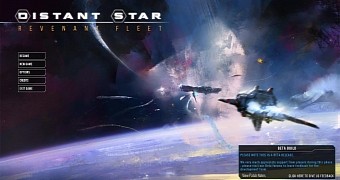 Distant Star: Revenant Fleet start screen