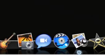 Apple application icons in the Dock