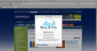 QupZilla 1.6.1 running on Arch Linux