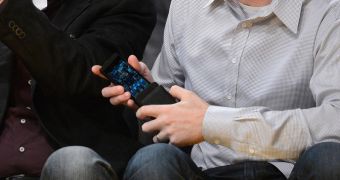 BlackBerry 10 Device at NBA Game