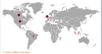 Global phishing map
