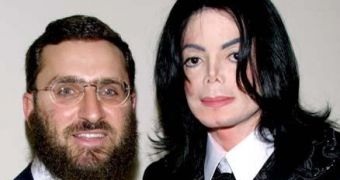 Michael Jackson with friend Rabbi Shmuley Boteach