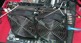 1.3GHz overclocked AMD Radeon HD 7970 graphics card using air cooling