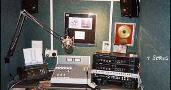 Old school radio studio