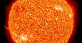 The radius of the Sun measures 696,342 kilometers (432,687 miles), give or take 65 kilometers (40 miles)
