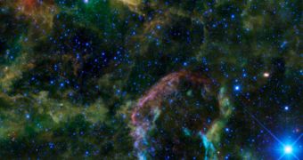 This is the new WISE image of the supernova remnant IC 443