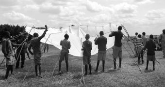 Repurposed parachutes provide people in Africa with access to clean water