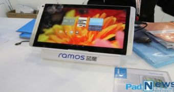 Ramos working on a tablet with dual-OS