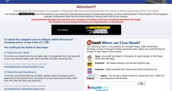 Ransomware demands payment via Ukash or Paysafecard